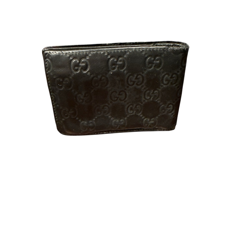 Gucci Black Embossed GG Leather Money Clip - Picture 2 of 6